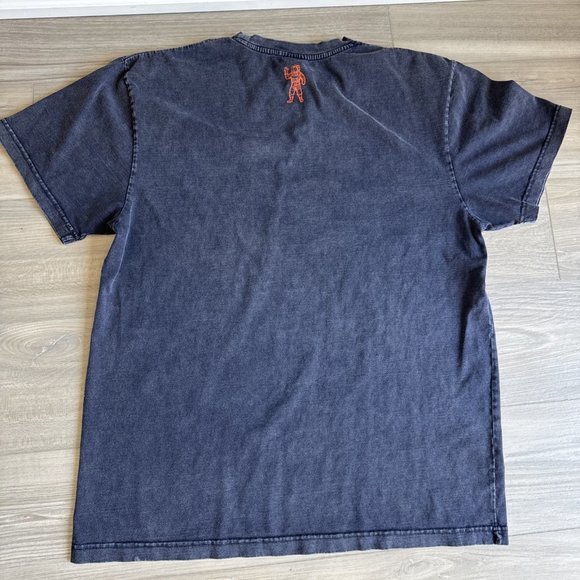 Y2K Billionaire Boys Club Navy Orange‎ Rocket Astronaut T-Shirt Men’s XL - Picture 8 of 9